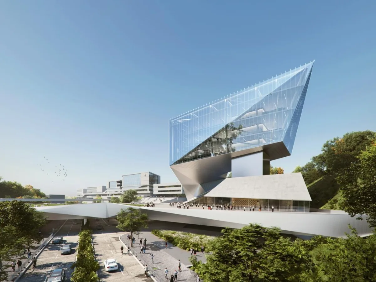 BIM建筑|香港城市大学（东莞）校园，平行四边形网络 / HENN海茵建筑