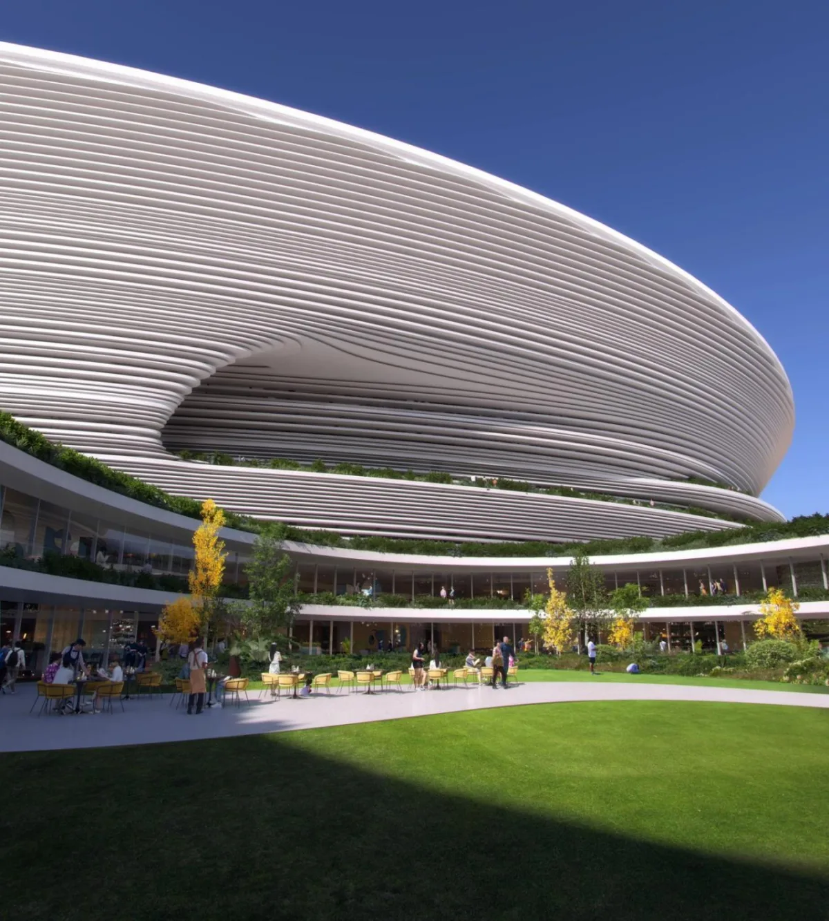 BIM建筑|层层百叶，扎哈事务所赢‘杭州未来科技文化中心国际体育中心’