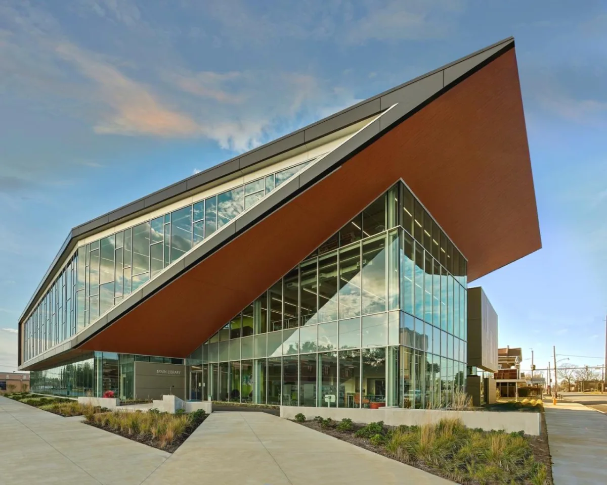 BIM建筑|派恩布拉夫总图书馆 / Polk Stanley Wilcox Architects