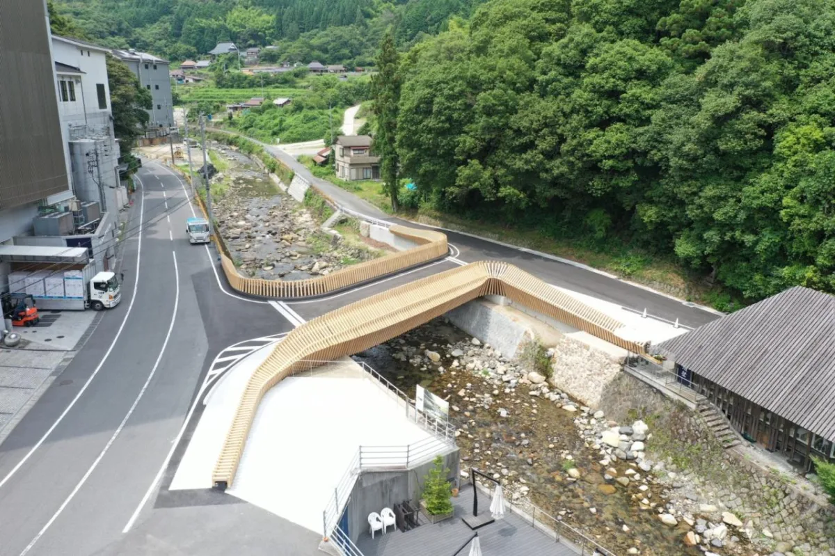 BIM建筑|传统木工技艺与现代计算科技相结合，久杉桥 / 隈研吾建筑都市设计事务所