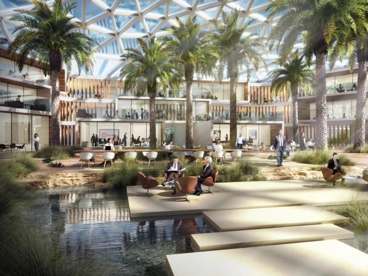 BIM建筑|迪拜将打造新科技区 Creekside，净零碳区 / URB