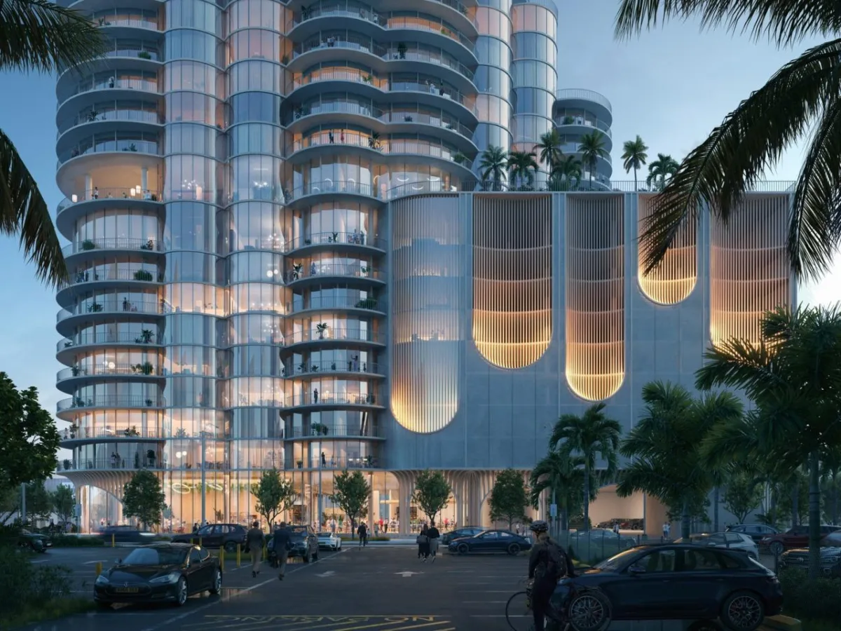 BIM建筑|堆叠圆柱，南佛罗里达综合塔楼方案 / ODA