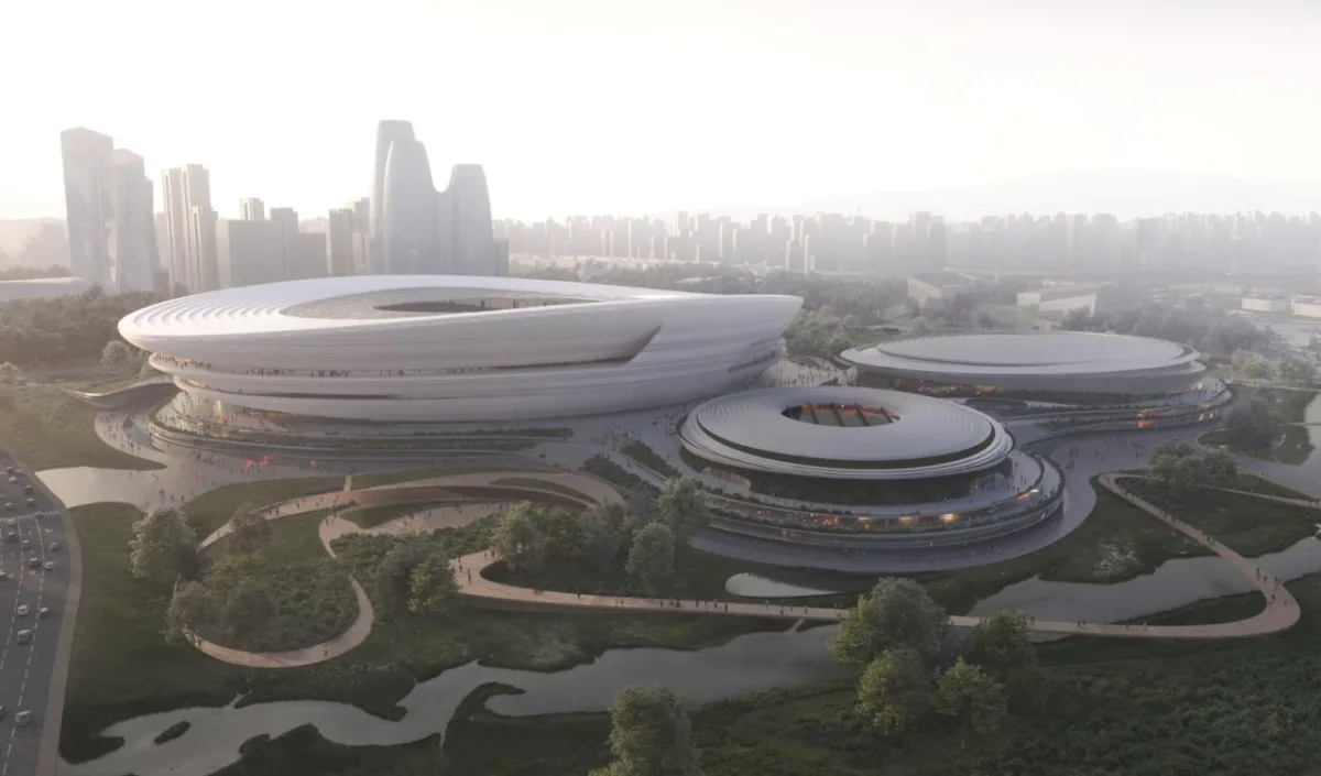 BIM建筑|层层百叶，扎哈事务所赢‘杭州未来科技文化中心国际体育中心’