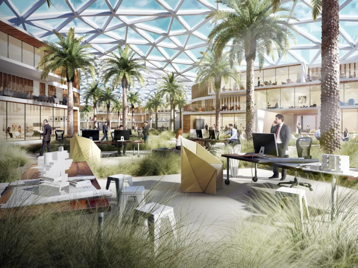 BIM建筑|迪拜将打造新科技区 Creekside，净零碳区 / URB
