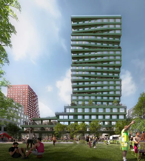 BIM建筑|甘工作室的釉面陶瓷摩天大楼开工