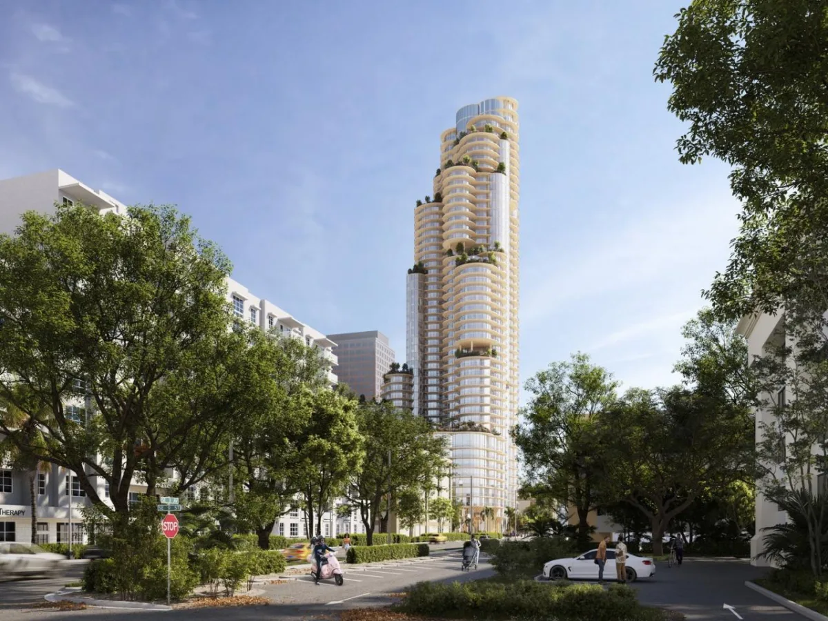 BIM建筑|堆叠圆柱，南佛罗里达综合塔楼方案 / ODA