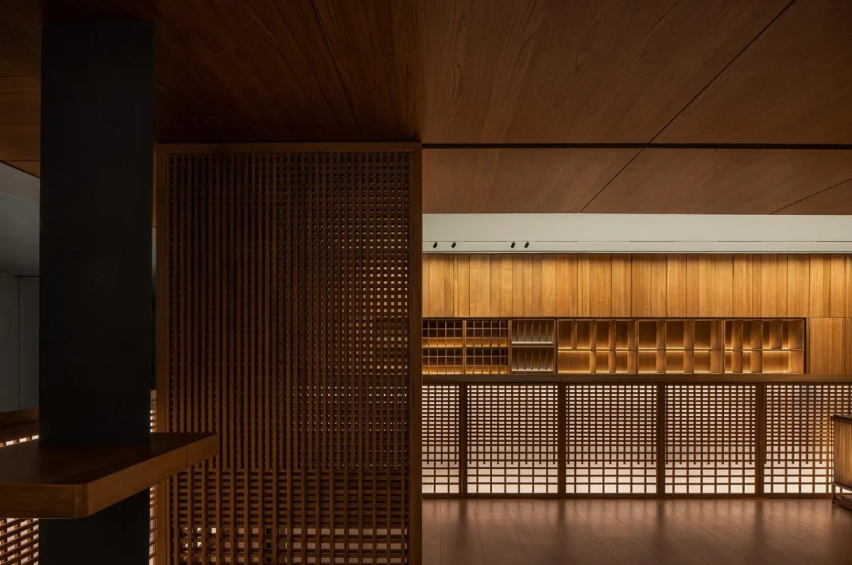 BIM建筑|一种材料与当代建构的情绪平衡：本木展厅 / 蜂鸟设计