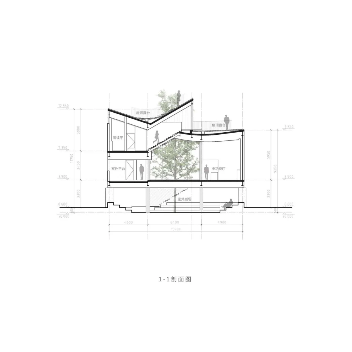 BIM建筑|八坼学镇会客厅 / 得当设计