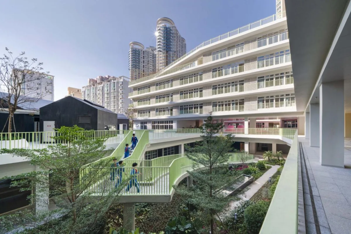 BIM建筑|深圳福田新沙小学 / 一十一建筑