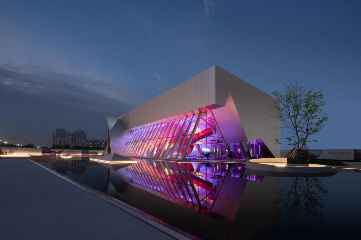 BIM建筑|西安泾河新城崇文郎樾展示中心 / aoe事建组