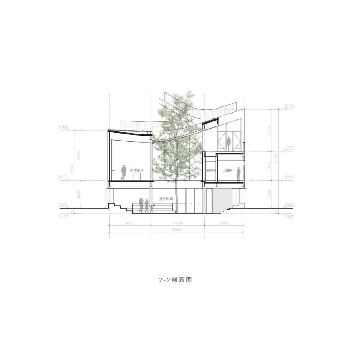 BIM建筑|八坼学镇会客厅 / 得当设计