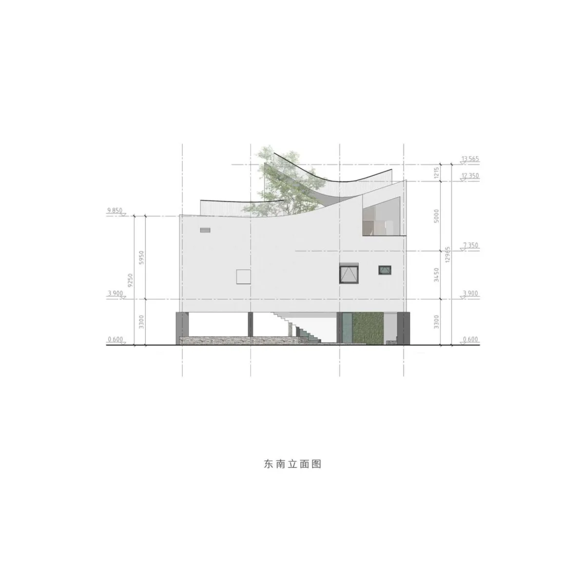 BIM建筑|八坼学镇会客厅 / 得当设计