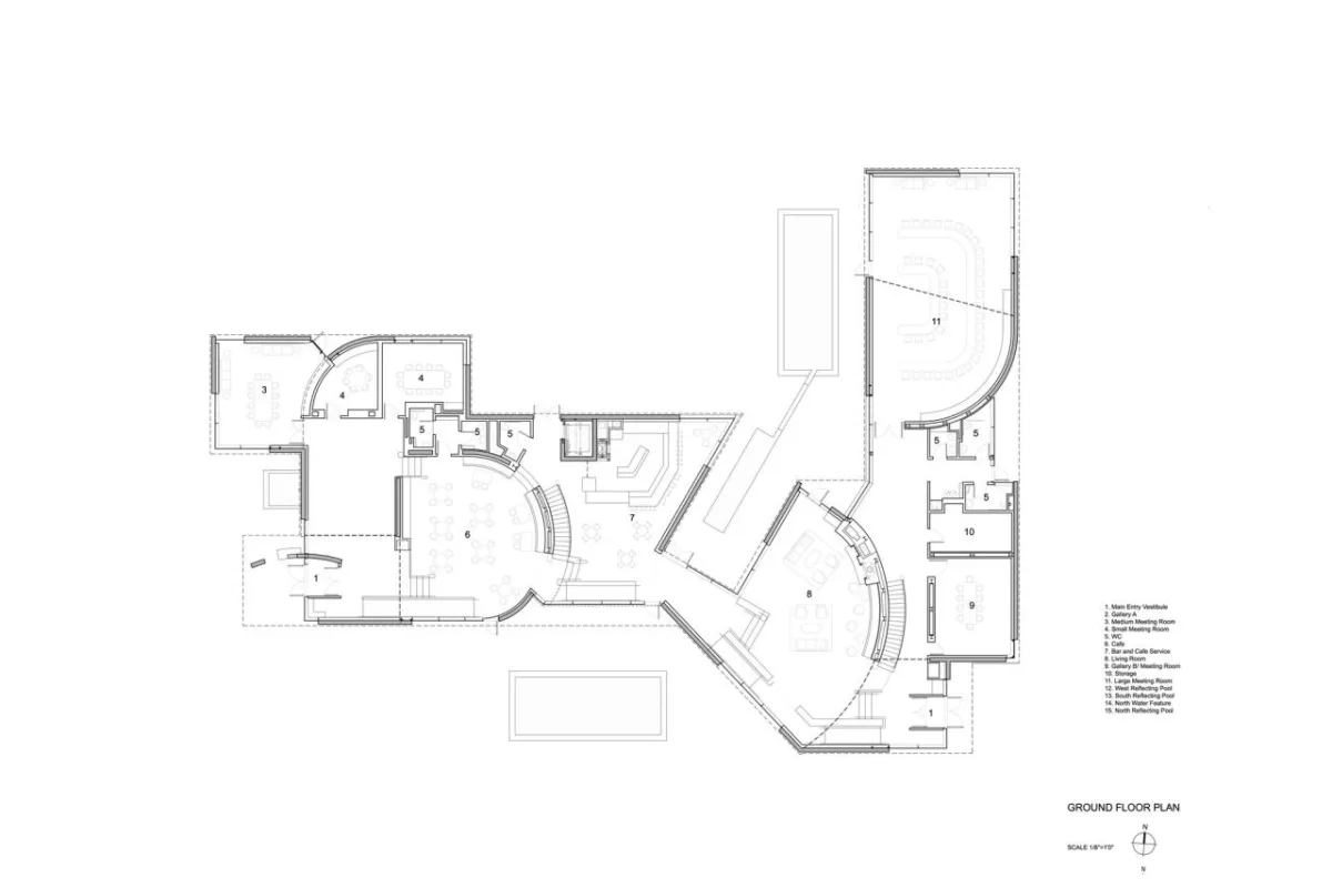 BIM建筑|普林斯顿高等研究院鲁宾斯坦公共活动室 / 斯蒂文·霍尔建筑事务所