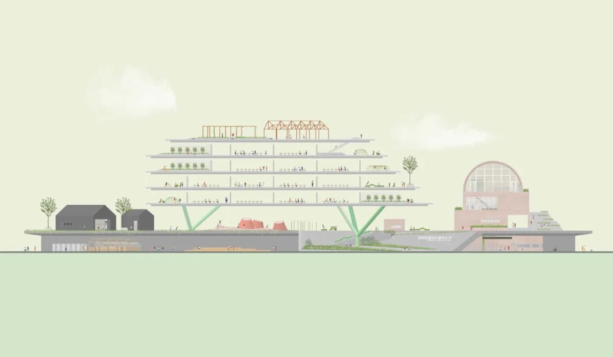 BIM建筑|深圳福田新沙小学 / 一十一建筑