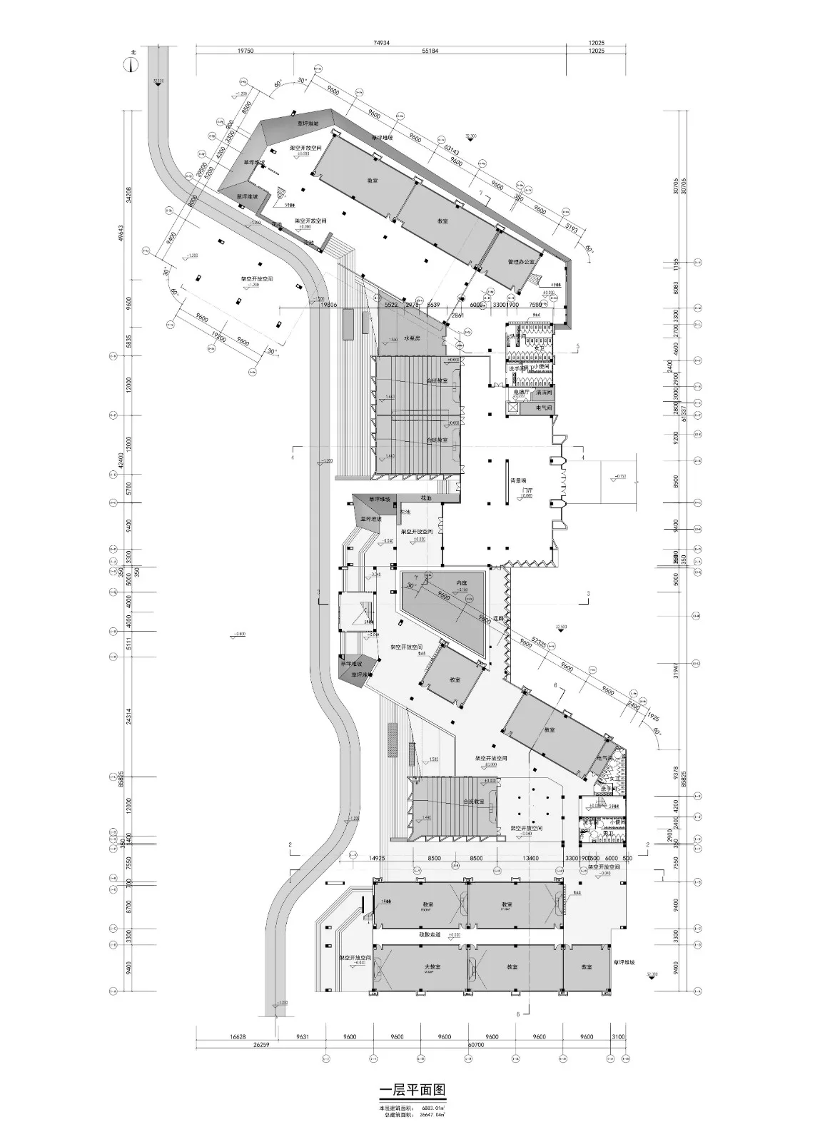 BIM建筑|行山乐水书自华：长江艺术工程职业学院3#教学实训楼 / 湖北建艺风工程设计有限公司
