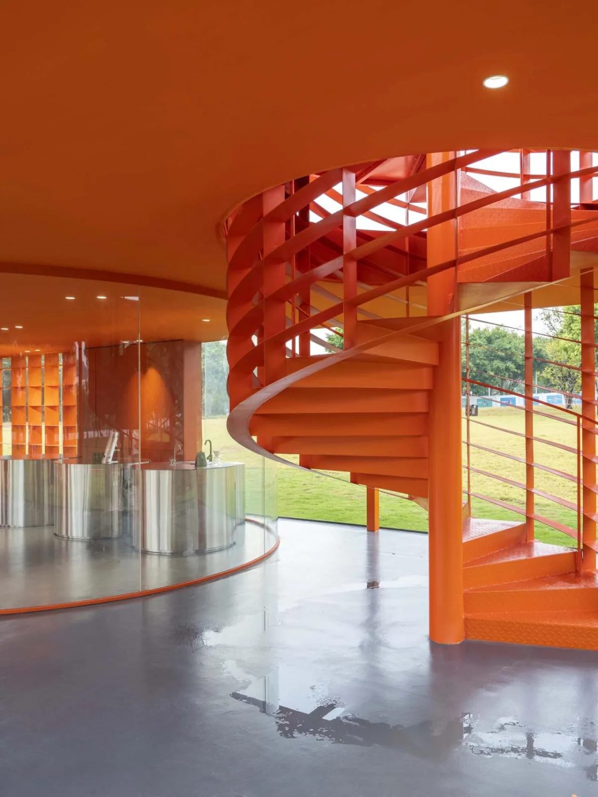 BIM建筑|深圳坪山中心公园大草坪城市书房 / 厘米制造
