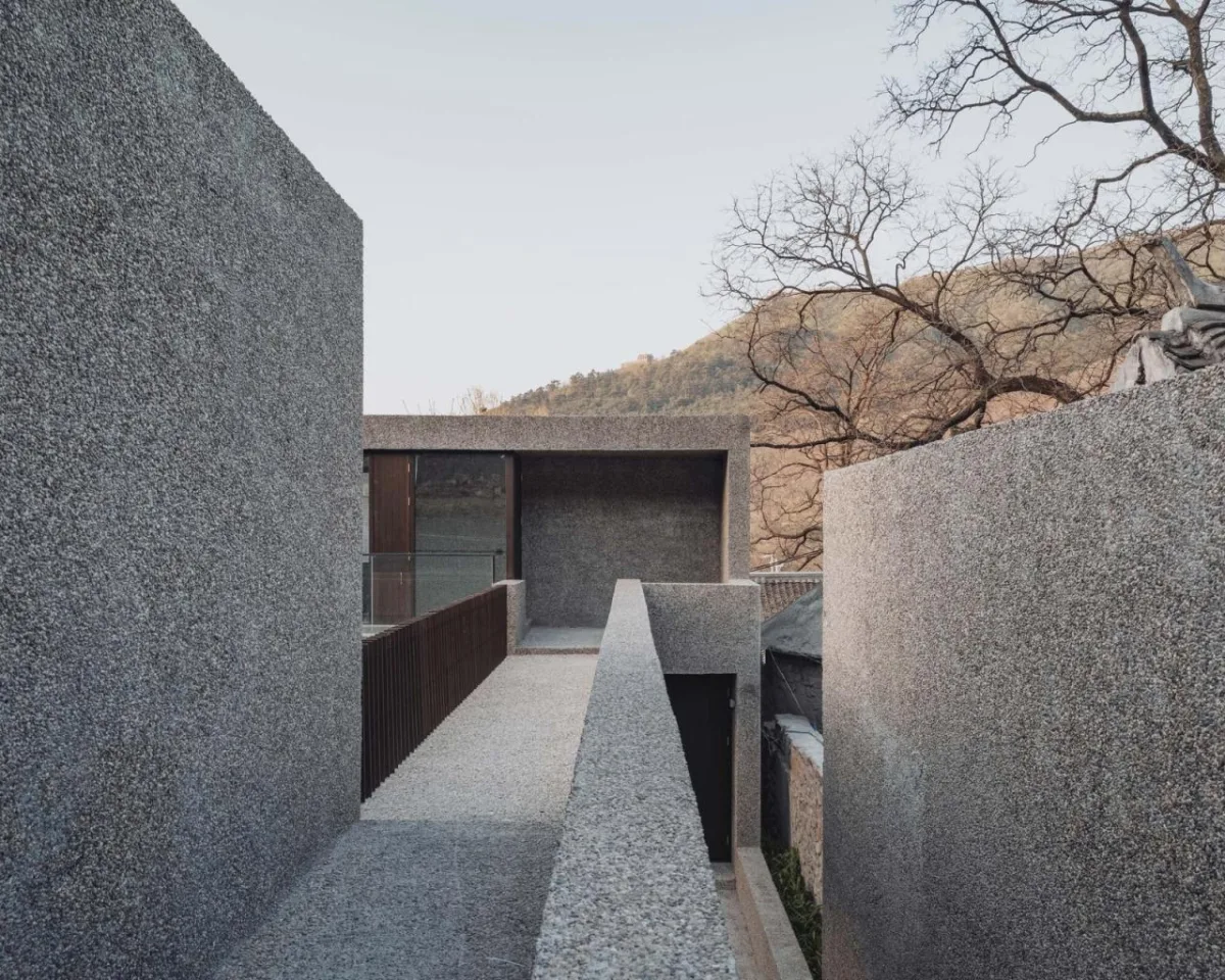 BIM建筑|一山间慢院：长城下的桥 / 叙事空间建筑事务所