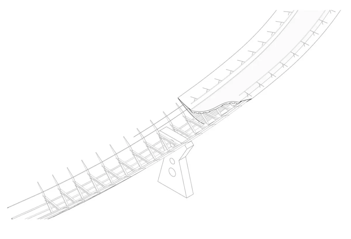 BIM建筑|飘起的人行桥，Onda Atlántica 桥 / Onda Arquitectura