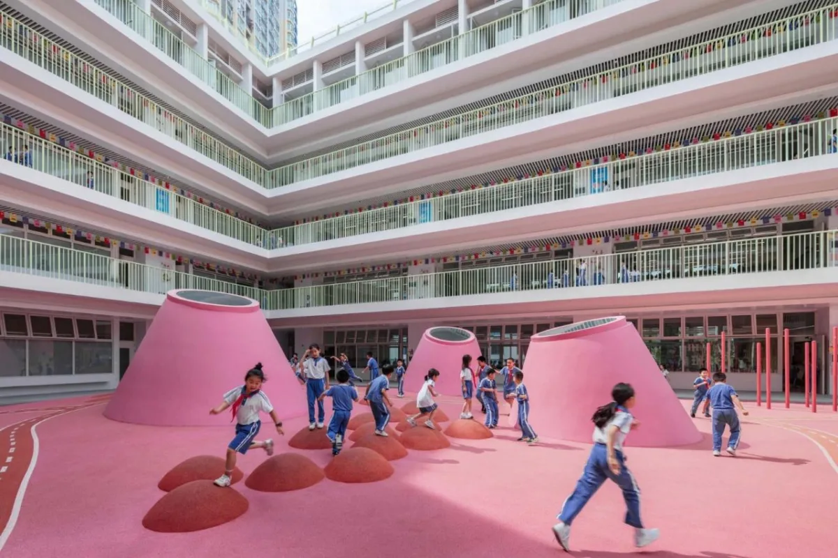 BIM建筑|深圳福田新沙小学 / 一十一建筑
