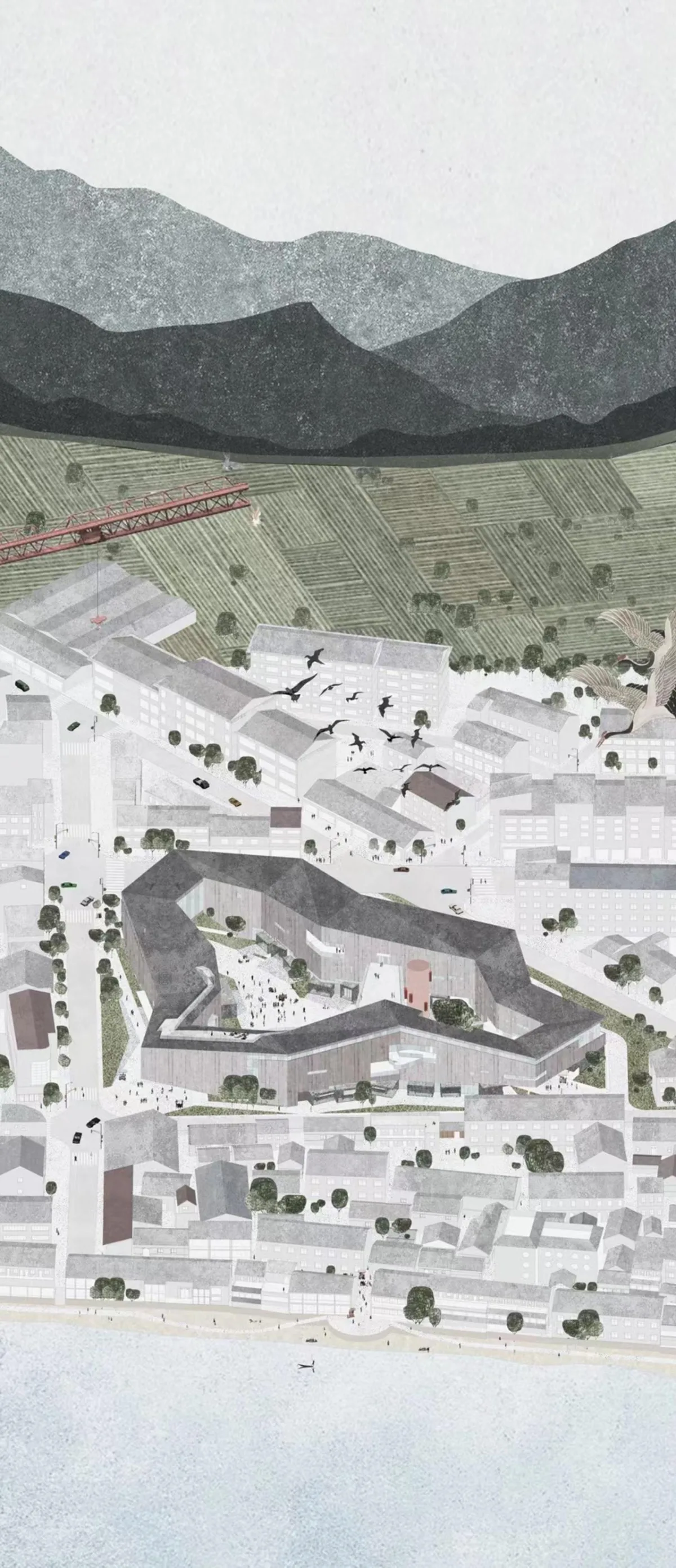 BIM建筑|浙江丽水古堰画乡艺术中心破土动工 / 孟凡浩-line+建筑事务所