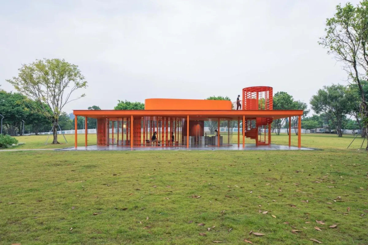 BIM建筑|深圳坪山中心公园大草坪城市书房 / 厘米制造