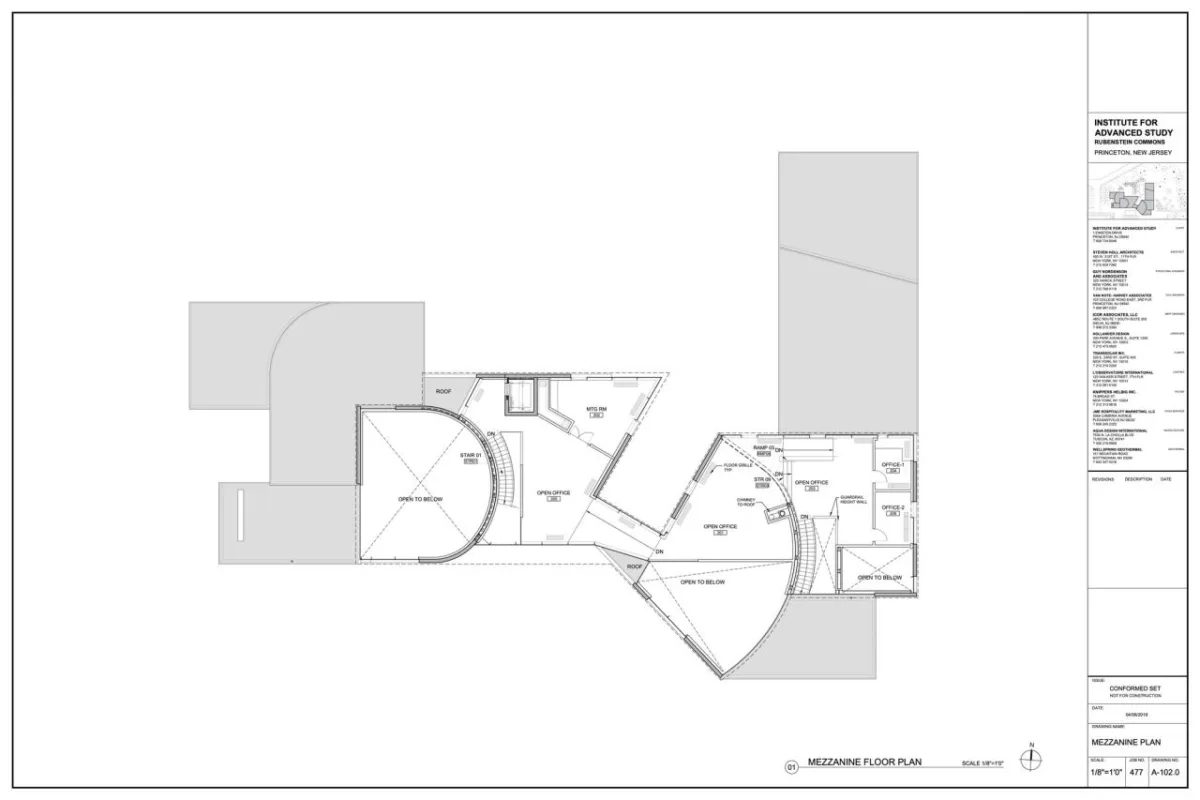 BIM建筑|普林斯顿高等研究院鲁宾斯坦公共活动室 / 斯蒂文·霍尔建筑事务所