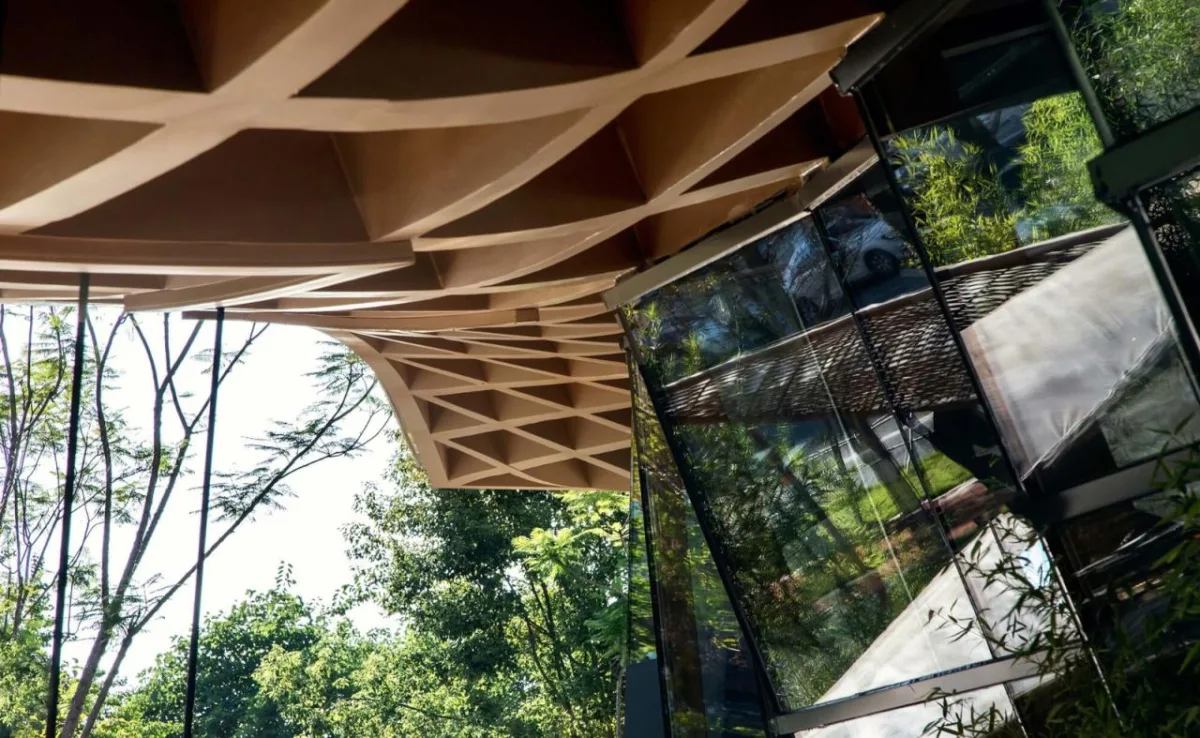 BIM建筑|交子大道木屋顶餐厅 / 致野建筑