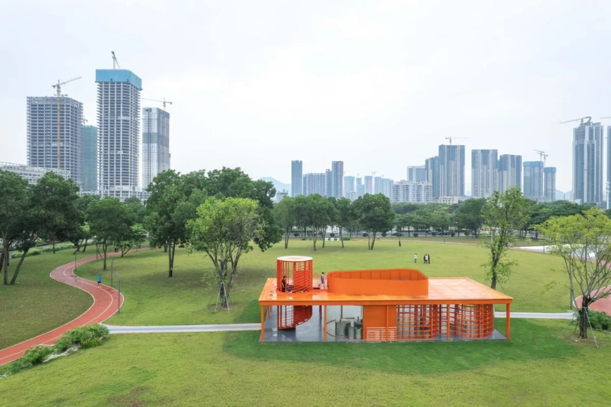 BIM建筑|深圳坪山中心公园大草坪城市书房 / 厘米制造