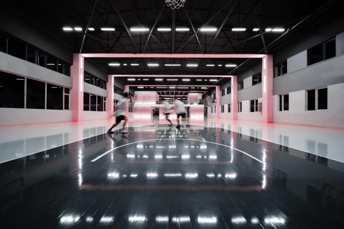 BIM建筑|少女心篮球馆：元素体育篮球馆橄榄树店 ，昆明 / 平介设计