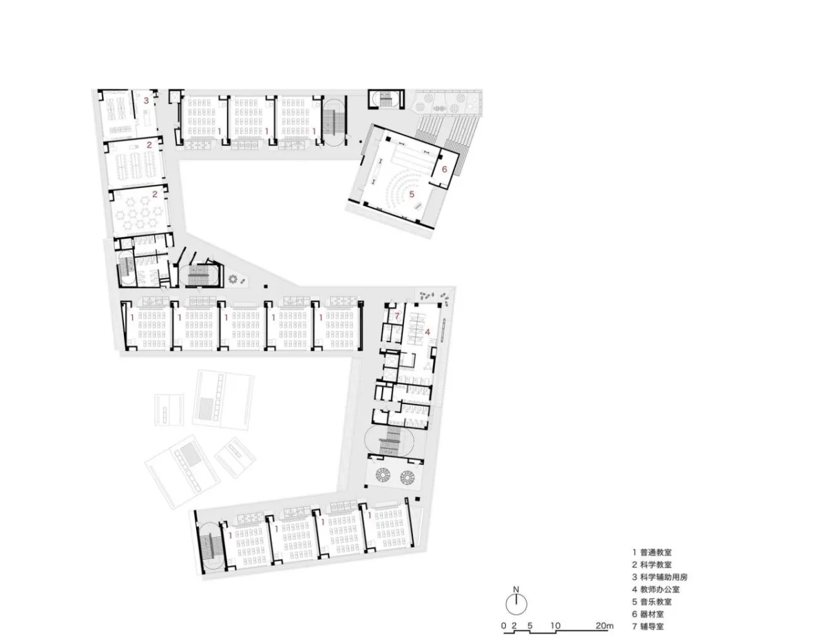 BIM建筑|深圳福田新沙小学 / 一十一建筑