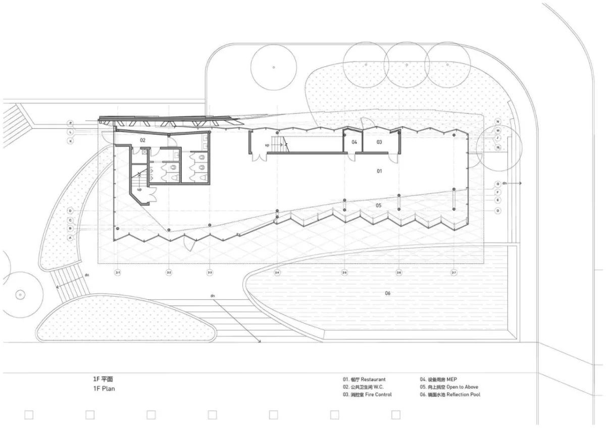BIM建筑|交子大道木屋顶餐厅 / 致野建筑