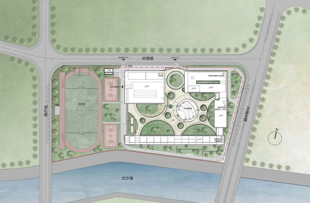 BIM建筑|上海福山唐城外国语小学（培德校区）设计 / 华建集团上海建筑设计研究院