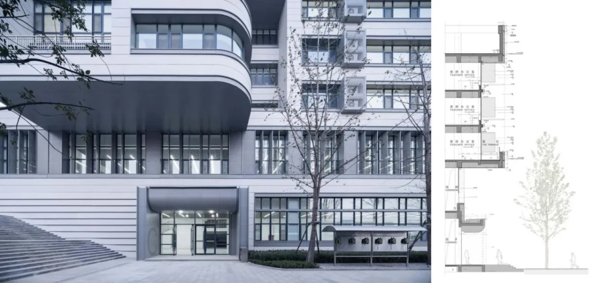 BIM建筑|济南历城二中彩石校区 / 同圆设计