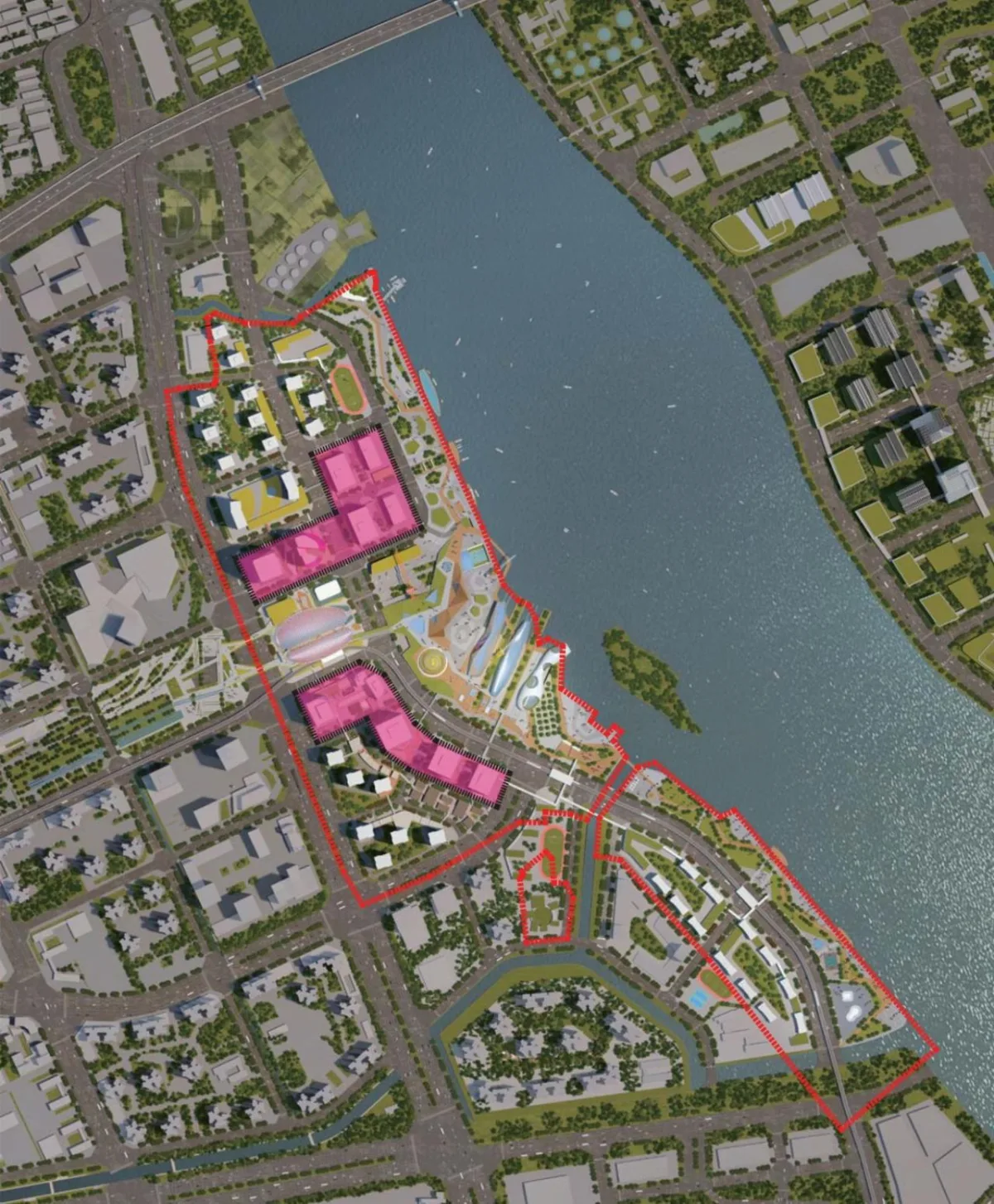 BIM建筑|广州船厂城市设计国际竞赛方案首次亮相 / SPARK