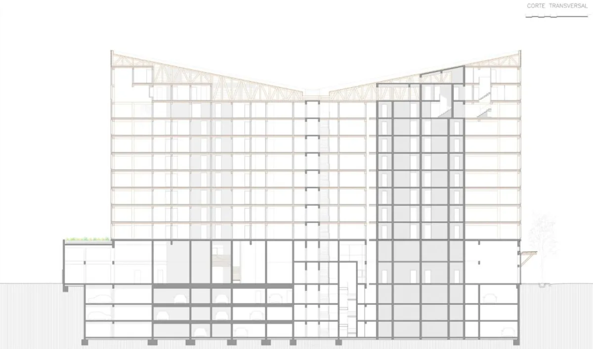 BIM建筑|拉丁美洲首座交叉层压木材高层建筑，Tamango 大楼 / Juan José Ugarte G. 和 Gerardo Armanet