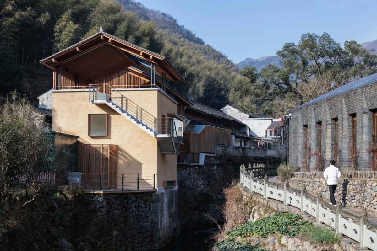 BIM建筑|奉化栖霞坑发电站改造的溪边餐厅 / 尌林建筑设计事务所