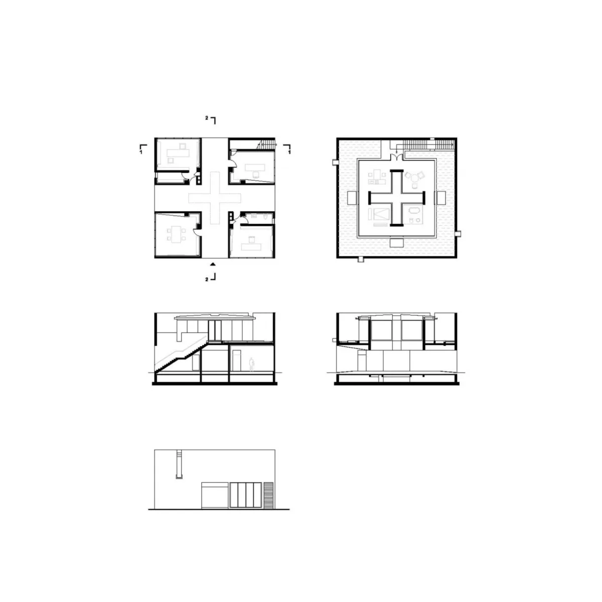 BIM建筑|四栋坊宅 / 非常建筑