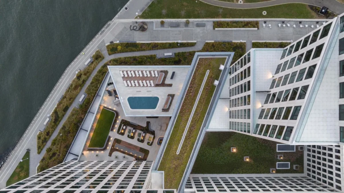 BIM建筑|纽约绿点 Landing D，掰开体量 / OMA / Jason Long