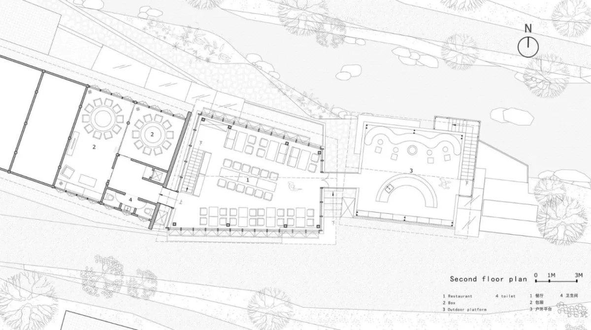 BIM建筑|奉化栖霞坑发电站改造的溪边餐厅 / 尌林建筑设计事务所