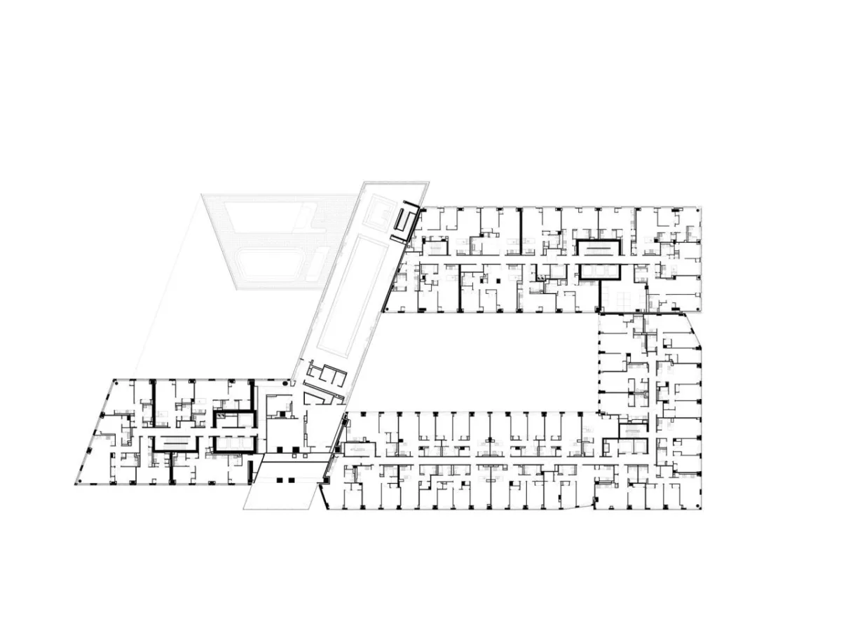 BIM建筑|纽约绿点 Landing D，掰开体量 / OMA / Jason Long