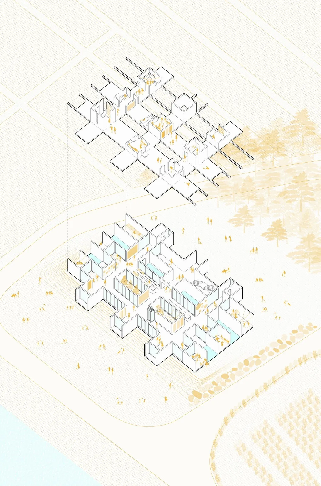 BIM建筑|‘跨文化空间’，NONSPACE 咖啡馆 / ON Architecture INC.