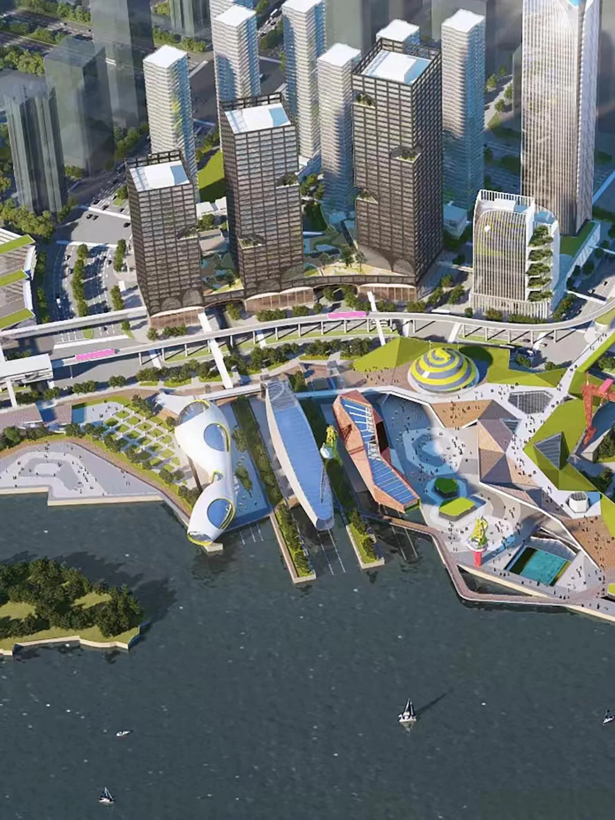 BIM建筑|广州船厂城市设计国际竞赛方案首次亮相 / SPARK