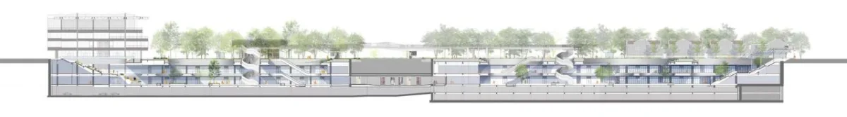 BIM建筑|上海苏河湾万象天地 / Kokaistudios