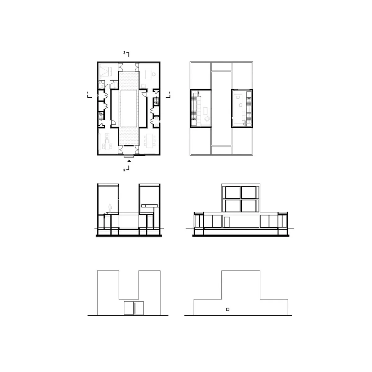 BIM建筑|四栋坊宅 / 非常建筑