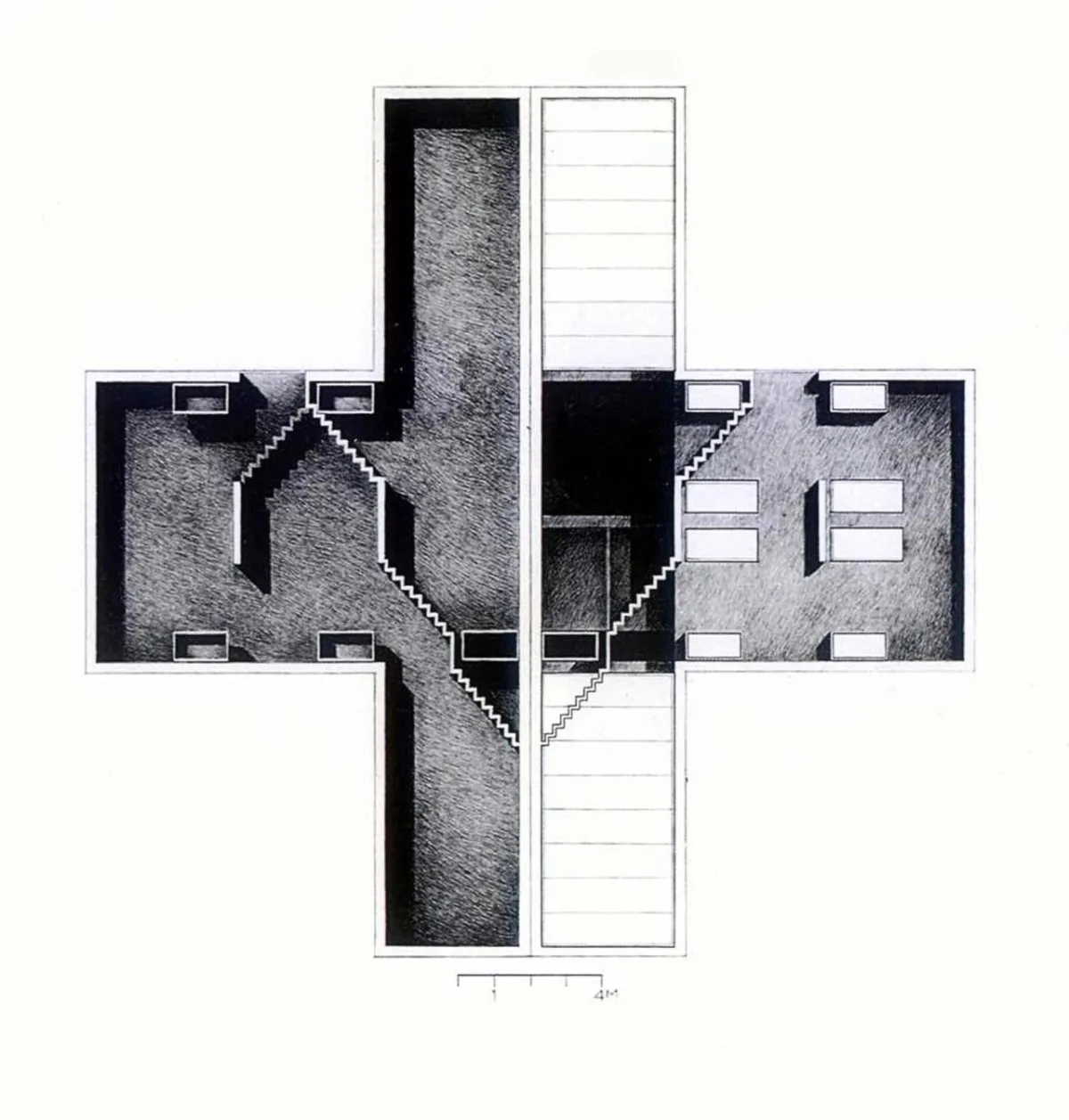 BIM建筑|四栋坊宅 / 非常建筑