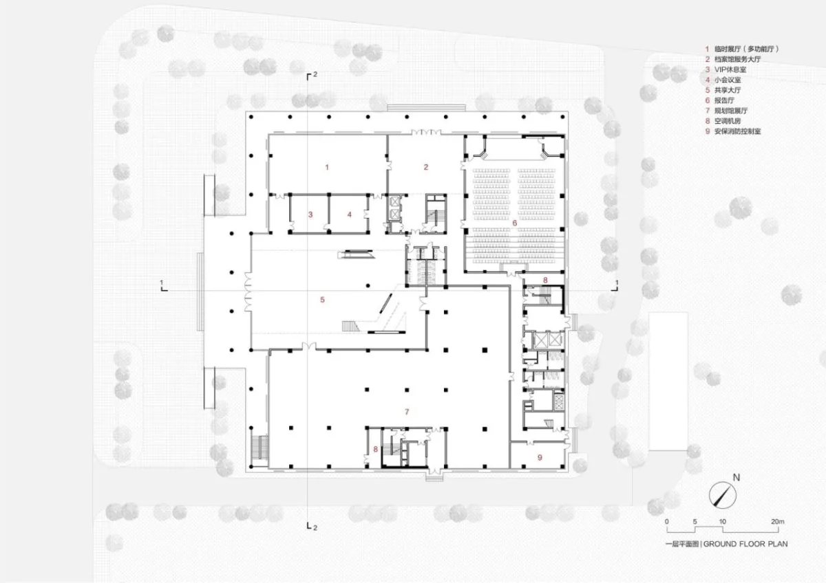 BIM建筑|嵩县三馆合一建设项目 / 王晖建筑工作室