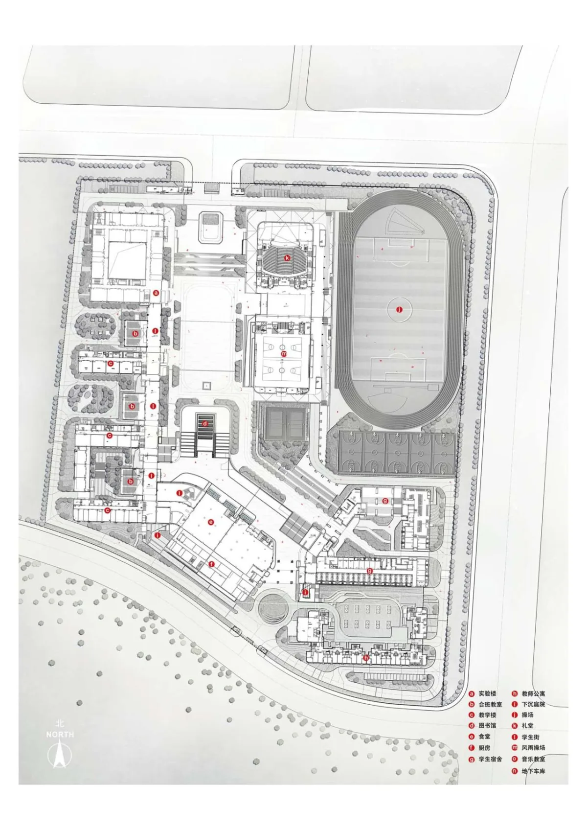 BIM建筑|济南历城二中彩石校区 / 同圆设计