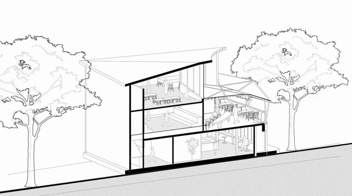 BIM建筑|山屿二分之一咖啡馆（东坪山改造）/ 厦门大学建筑设计研究院有限公司（AUAD）