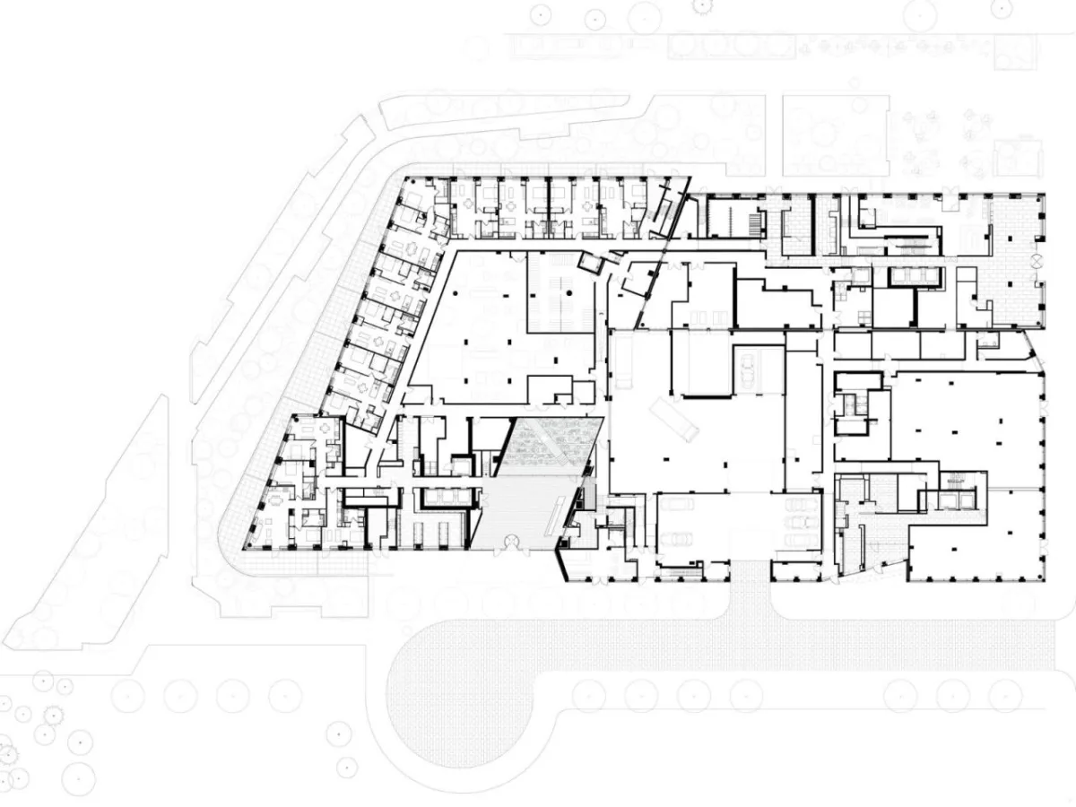 BIM建筑|纽约绿点 Landing D，掰开体量 / OMA / Jason Long