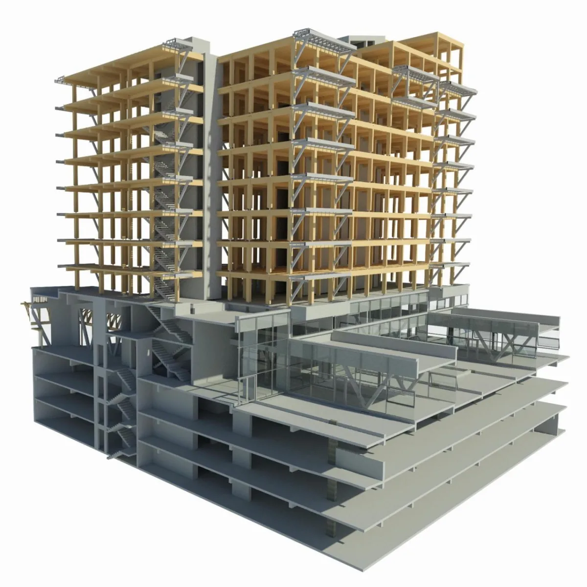 BIM建筑|拉丁美洲首座交叉层压木材高层建筑，Tamango 大楼 / Juan José Ugarte G. 和 Gerardo Armanet